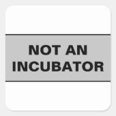 Frauen sind keine Inkubatorinnen Quadratischer Aufkleber (Vorderseite)