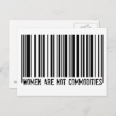 Frauen sind keine Waren Postkarte (Vorne/Hinten)