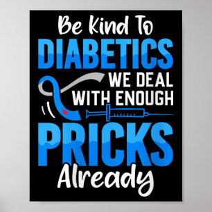 Frauen sind nett zu Diabetikern, mit denen wir gen Poster