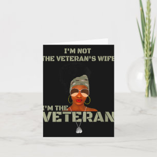 Frauen sind nicht die Veteranen Ehefrau Ich bin Ve Karte