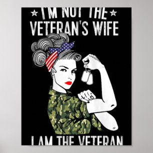 Frauen sind nicht die Veteranen-Ehefrau im Veteran Poster