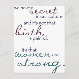 Frauen sind stark postkarte