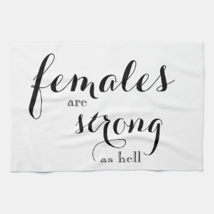 Frauen sind starkes Dishtowel Handtuch