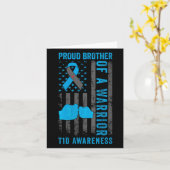 Frauen sind stolz, Bruder eines T1d Kriegers Typ 1 Karte (Gelbe Blume)