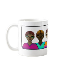 Frauen sind verheiratet. Mug