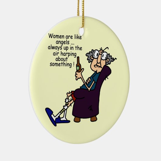 Frauen sind wie Engel Keramik Ornament (Rechts)