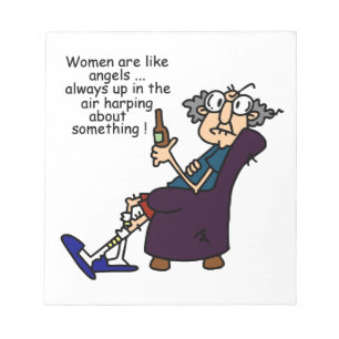 Frauen sind wie Engel Notizblock