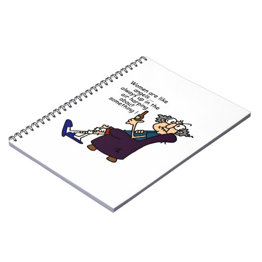 Frauen sind wie Engel Notizblock (Linke Seite)