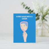 Frauen sind wunderbare Wesen Postkarte (Stehend Vorderseite)