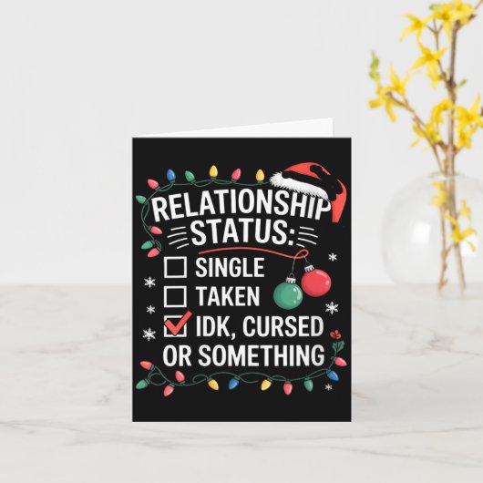 Frauen Single Genommene Verfluchte Beziehungsstatu Karte (Gelbe Blume)