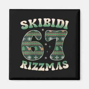 Frauen Skibidi Rizzmas 67 Six Seven Meme Hässliche Magnet