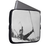 Frauen-Skifahrer 2 Laptopschutzhülle (Vorne Rechts)