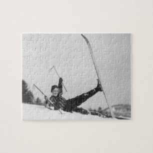 Frauen-Skifahrer 2 Puzzle