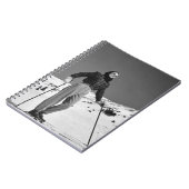 Frauen-Skifahrer Notizblock (Linke Seite)