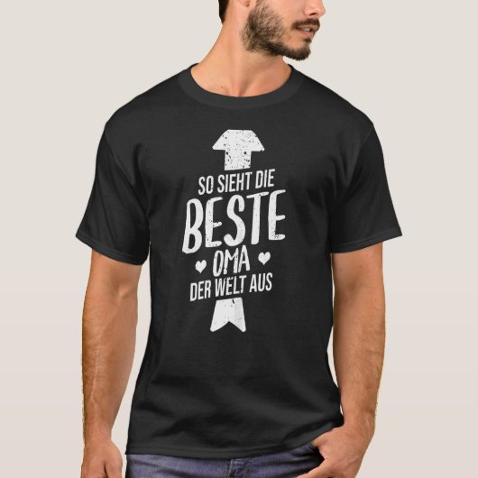 Frauen so Die Beste Oma der Welt Grandmo T-Shirt (Vorderseite)