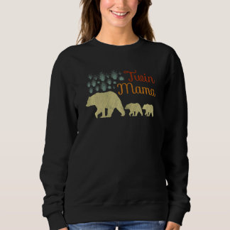 Frauen so, um zwei Mamas Schwangerschaft Ankündigu Sweatshirt