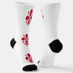 Frauen Socken mit der Fahne von Florenz, Toskana