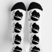 Frauen Socken mit der Flagge von Korsika, Frankrei (Oben)