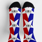 Frauen Socken mit der Flagge von San Antonio, USA. (Oben)