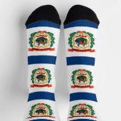 Frauen Socken mit der Flagge von West Virginia, US (Oben)