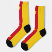 Frauen Socken mit Flagge Kameruns (Linkes Detail)