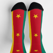 Frauen Socken mit Flagge Kameruns (Oben)