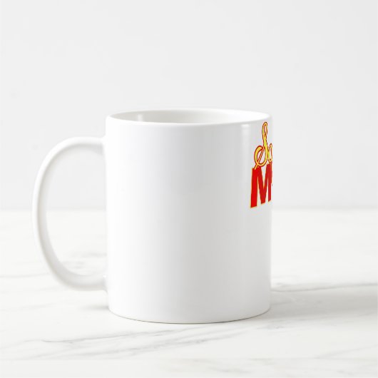 Frauen Softball Mama Muttertag #19 Fastpitch Jer Kaffeetasse (Links)