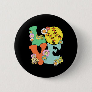 Frauen Softll-Shirt Teenager Mädchen Ich liebe Sof Button