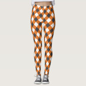 Frauen Sommer Kariert Gingham Kleidung Leggings (Vorderseite)