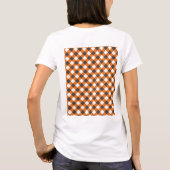 Frauen Sommer Kariert Gingham Kleidung T-Shirt (Rückseite)