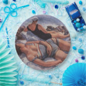 Frauen Sonnenbaden am Strand (von Serebriakova) Pappteller (Party)