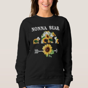 Frauen Sonnenblumen Matching Family Outfits Nonna Sweatshirt