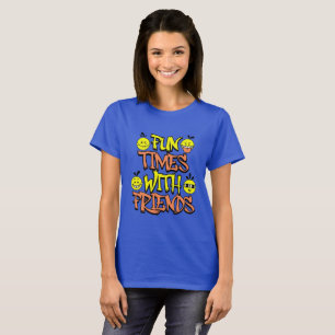 Frauen "Spaß mit Freunden" Royal Blau T-Shirt