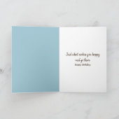 Frauen spielen Harfe in Wildblumen Karte (Innenseite)