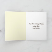 Frauen spielen Harfe in Wildblumen Karte (Innenseite)