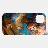 Frauen spielen Lute American Fantasy Art Case-Mate iPhone Hülle (Rückseite (Horizontal))