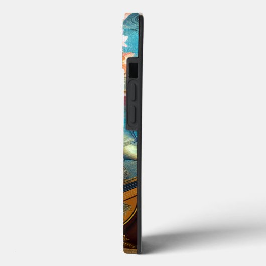 Frauen spielen Lute American Fantasy Art Case-Mate iPhone Hülle (Rückseite / Links)