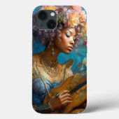 Frauen spielen Lute American Fantasy Art Case-Mate iPhone Hülle (Rückseite)