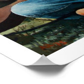 Frauen spielen Musik mit akustischer Gitarre Poster (Ecke)