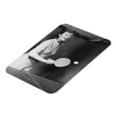 Frauen spielen Tischtennis Magnet (Linke Seite)