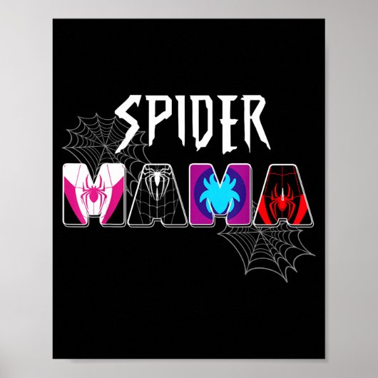 Frauen Spinne Mama Groovy Mama Muttertag passend Poster (Vorne)