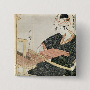 Frauen-Spinnen Button