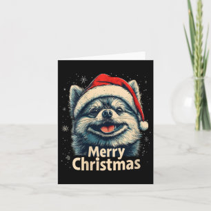 Frauen Spitz Weihnachtsmannmütze Frohe Weihnachten Karte