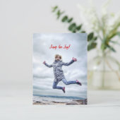 Frauen springen für Freude Postkarte (Stehend Vorderseite)