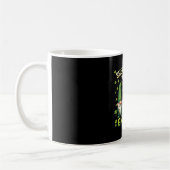 Frauen St. Patrick’s Day Glücks Shamrock Gnom Iris Kaffeetasse (Links)