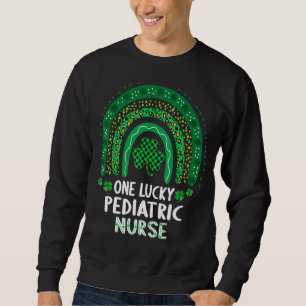 Frauen St Patricks One Lucky Pädiatrische Krankens Sweatshirt
