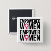 Frauen stärken button (Vorne & Hinten)