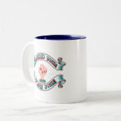 Frauen stärken Frauen, Frauen, Frauen Zweifarbige Tasse (Vorderseite Links)