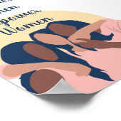 Frauen stärken Frauenplakat Poster (Ecke)