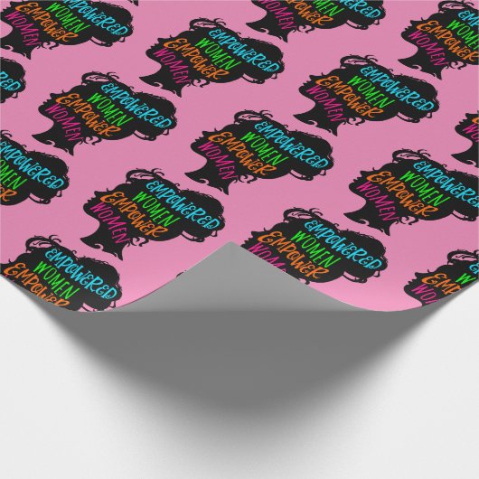 Frauen stärken geschenkpapier (Ecke)